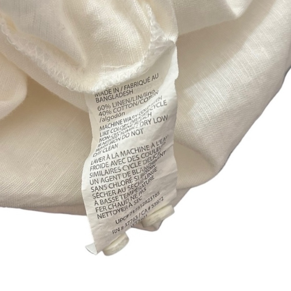Cafe Luna Linen Playera Button Down • Used • Size: Large - Picture 5 of 5